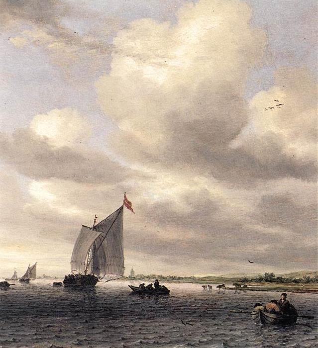 RUYSDAEL, Salomon van Seascape af oil painting image